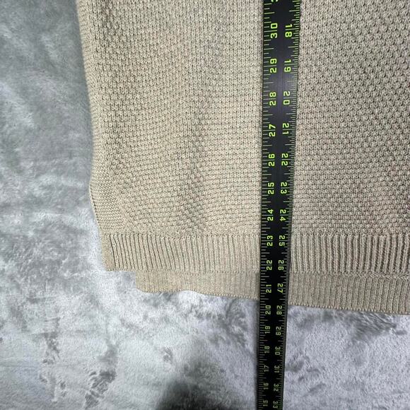 Deadstock Free People Beach Beige Oversized Waffle Knit Turtleneck Sweater XS - Picture 6 of 7